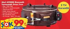 AKEL AF008B EKONOMİK TERMOSTATLI GROSS FIRIN